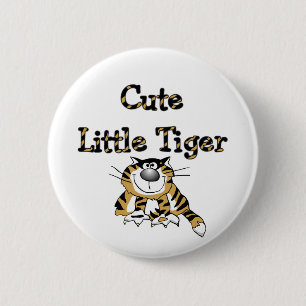 Badge Rond 5 Cm Petits T-shirts et cadeaux mignons de tigre
