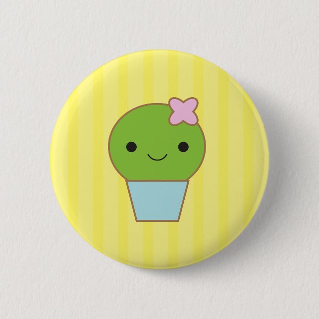 Badge Rond 5 Cm Peu de cactus (Devant)