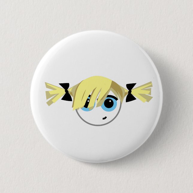 Badge Rond 5 Cm Peu de fille d'Emo (Devant)