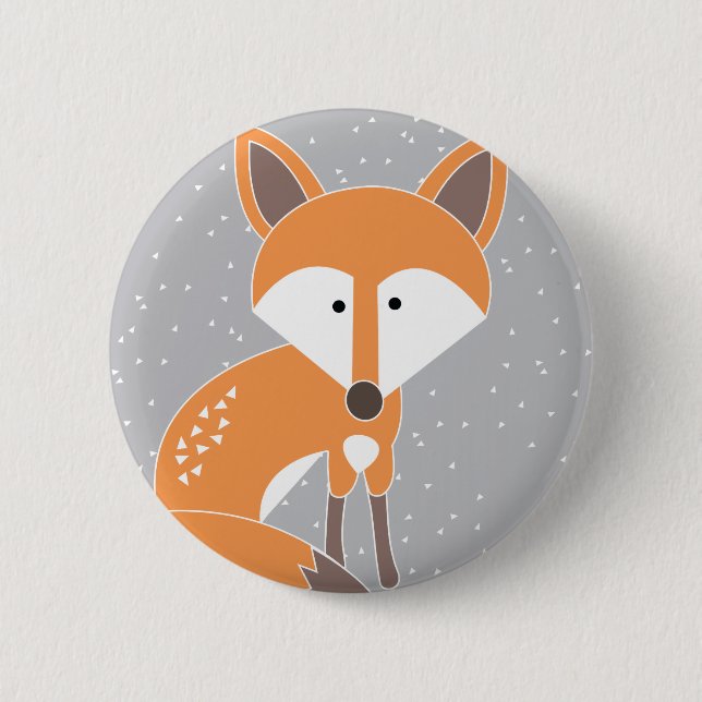 Badge Rond 5 Cm Peu de Fox (Devant)