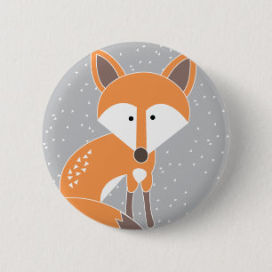 Badge Rond 5 Cm Peu de Fox
