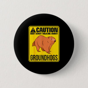 Badge Rond 5 Cm Peut commencer à parler de marmottes Marmotte Marm