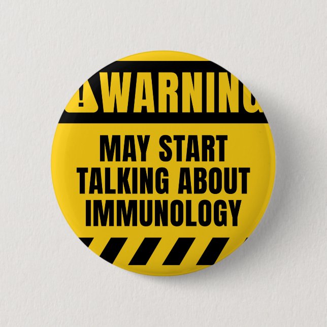 Badge Rond 5 Cm Peut commencer à parler d'immunologie (Devant)