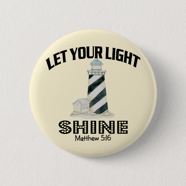 Badge Rond 5 Cm Phare (Devant)