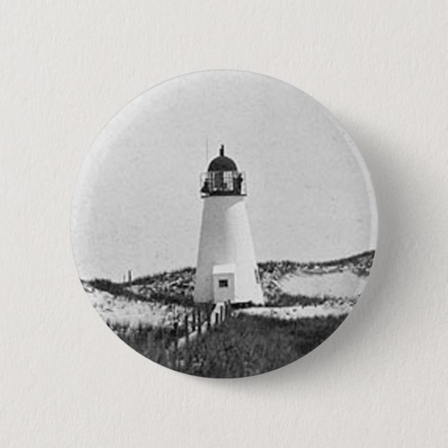 Badge Rond 5 Cm Phare 2 de chaîne d'Ipswich (Devant)
