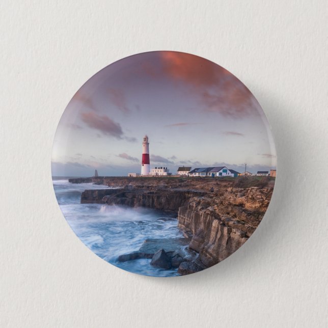 Badge Rond 5 Cm Phare Angleterre (Devant)