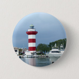 Badge Rond 5 Cm Phare de Hilton Head