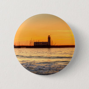 Badge Rond 5 Cm Phare de Scarborough