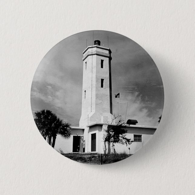 Badge Rond 5 Cm Phare de St Johns (Devant)