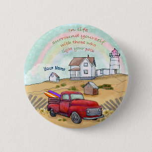 Badge Rond 5 Cm Phare Path