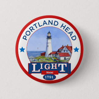Badge Rond 5 Cm Phare principal de Portland