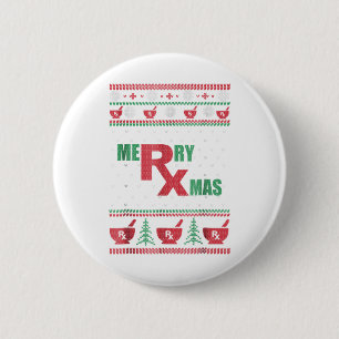 Badge Rond 5 Cm Pharmacy ugly christmas - merry xmas