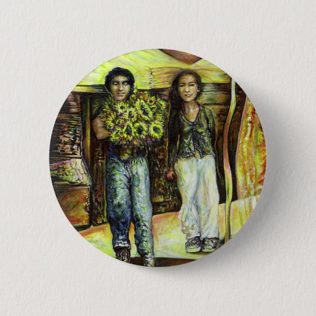 Badge Rond 5 Cm Phase de ChapeI Sixtine d'un ChaIIenge (Devant)