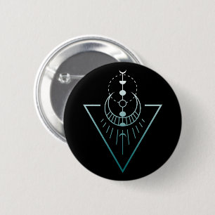 Badge Rond 5 Cm phases de la lune géo