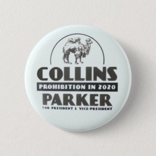 Badge Rond 5 Cm Phil Collins pour le Président 2020 (Devant)