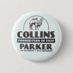 Badge Rond 5 Cm Phil Collins pour le Président 2020