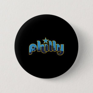 Badge Rond 5 Cm Philadelphie Philly - Throwback Design - Clic