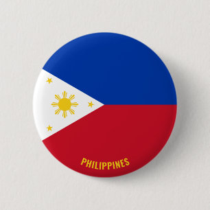 Badge Rond 5 Cm Philippines Drapeau mignon Patriotique