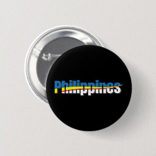 Badge Rond 5 Cm Philippines Flag Pride - Typographie Art