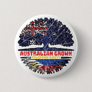 Badge Rond 5 Cm Philippines Philippine Australian Tree