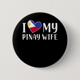Badge Rond 5 Cm Philippines Pinay Love Femme Pinoy Husband