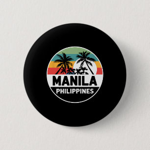 Badge Rond 5 Cm Philippines Vacances Philippines Souvenir Vintage 