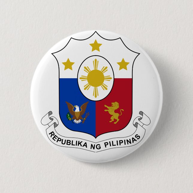 Badge Rond 5 Cm PhilippinesCoat des bras (Devant)