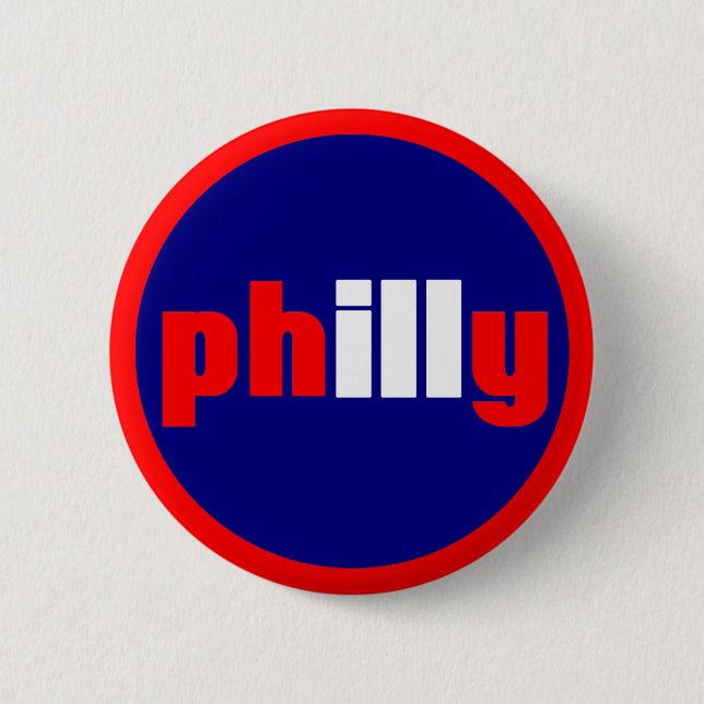 Badge Rond 5 Cm Philly (Devant)