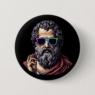 Badge Rond 5 Cm Philosophe cool