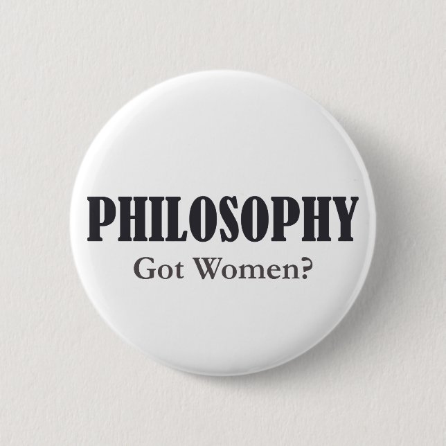 Badge Rond 5 Cm Philosophie - femmes obtenues ? Bouton (Devant)