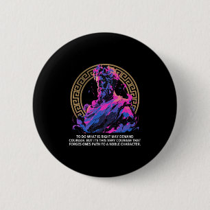 Badge Rond 5 Cm Philosophie Inspirationnelle stoïque Epic Vieux St