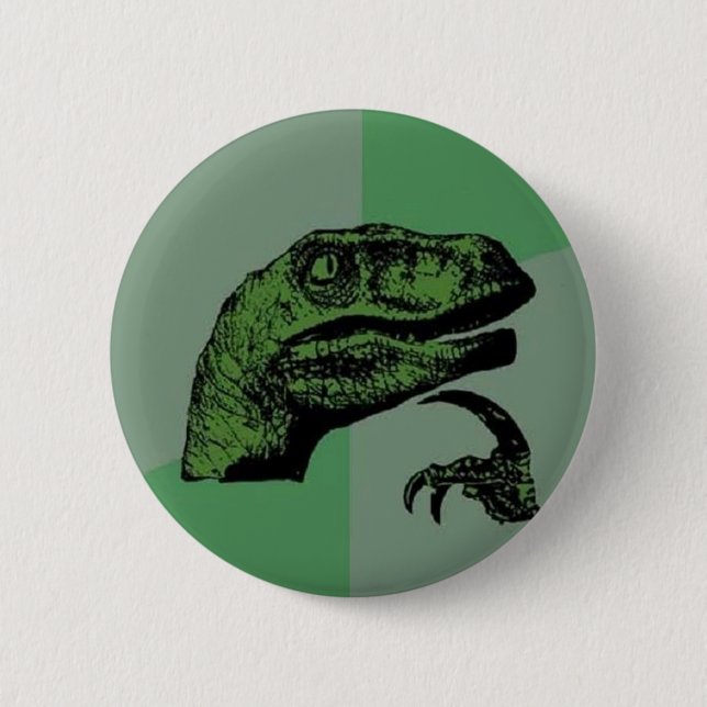 Badge Rond 5 Cm Philosoraptor (Devant)