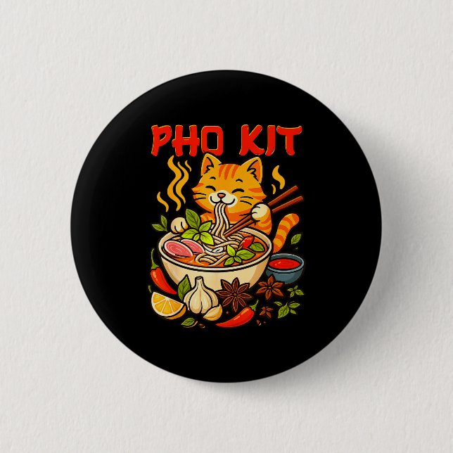 Badge Rond 5 Cm Pho Kit Mariners Cat Funny Meme  (Devant)