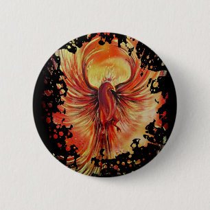Badge Rond 5 Cm Phoenix
