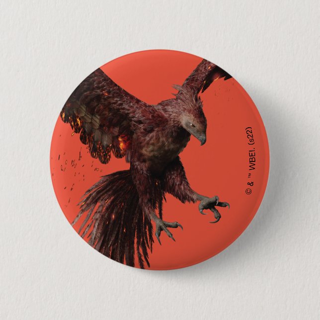 Badge Rond 5 Cm Phoenix Flying Graphic (Devant)