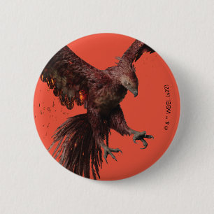 Badge Rond 5 Cm Phoenix Flying Graphic