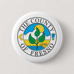 Badge Rond 5 Cm Phoque du comté de Fresno