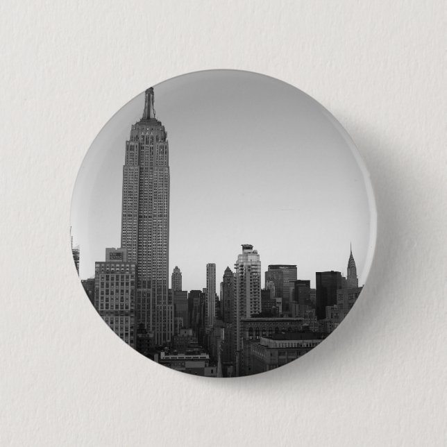 Badge Rond 5 Cm Photo 2 d'Empire State Building (Devant)