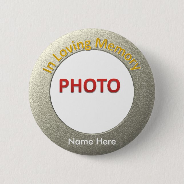 Badge Rond 5 Cm Photo commémorative personnalisée (Devant)