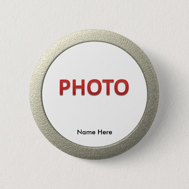 Badge Rond 5 Cm Photo commémorative personnalisée (Devant)