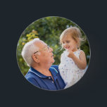 Badge Rond 5 Cm Photo complète personnalisée Créer votre propre<br><div class="desc">Photo complète personnalisée Créer votre propre bouton</div>