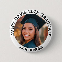 Photo de diplômé blanc personnalisé Année avec men