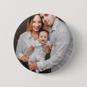 Badge Rond 5 Cm Photo de famille personnalisé sur mesure