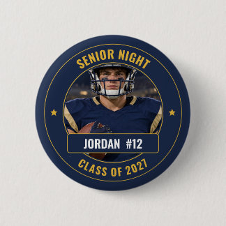 Badge Rond 5 Cm Photo de joueur personnalisée pour la soirée des s