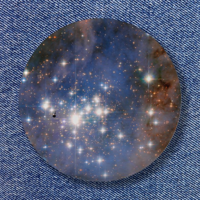 Badge Rond 5 Cm Photo de l'espace Trumpler 14 (Space Photo Blue Image)