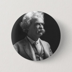Badge Rond 5 Cm photo de Mark Twain
