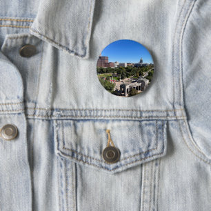 Badge Rond 5 Cm Photo de paysage de Denver Colorado