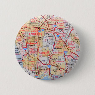 Badge Rond 5 Cm Photo de plages de Beverly Hills de LA de la