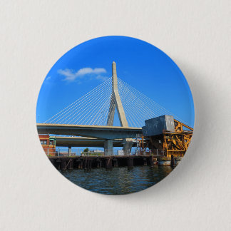 Badge Rond 5 Cm Photo de pont de Boston sur des cadeaux