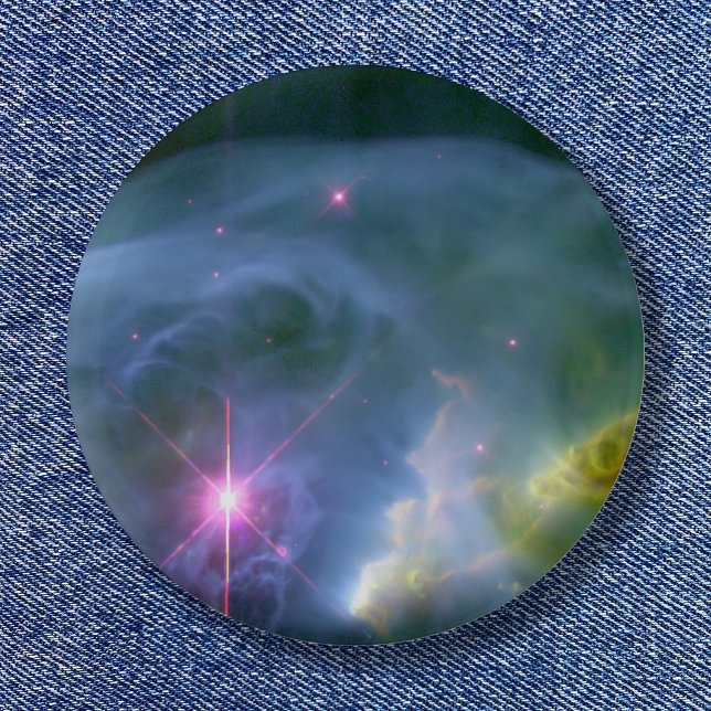 Badge Rond 5 Cm Photo d'espace céleste de bulle en expansion (Expanding Bubble Pinback Button)